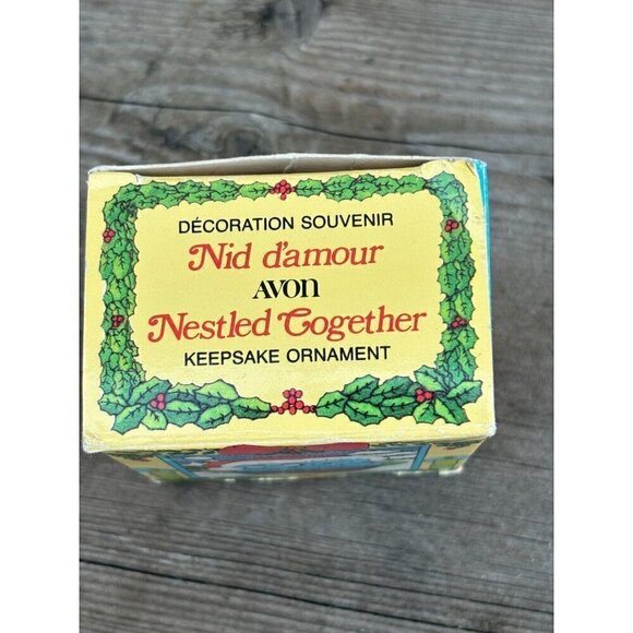 1982 AVON'S NESTLED TOGETHER Little Snugglers Keepsake Ornament in Box - Picture 7 of 9